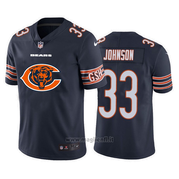 Maglia NFL Limited Chicago Bears Johnson Big Logo Blu
